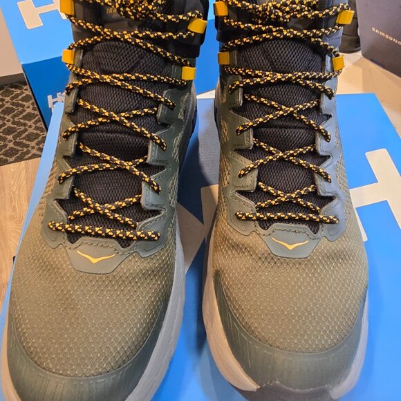 Hoka One One Trail Code GTX 1123165 DBAV Men's GREEN Hiking Shoes Boot Size 13 - Picture 4 of 16